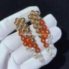 Van Cleef & Arpels VCARO77300 Bouton d’or earrings Rose gold Carnelian Diamond Mother-of-pearl earrings 9