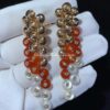 Van Cleef & Arpels VCARO77300 Bouton d’or earrings Rose gold Carnelian Diamond Mother-of-pearl earrings 8