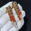 Van Cleef & Arpels VCARO77300 Bouton d’or earrings Rose gold Carnelian Diamond Mother-of-pearl earrings 7