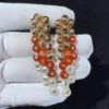 Van Cleef & Arpels VCARO77300 Bouton d’or earrings Rose gold Carnelian Diamond Mother-of-pearl earrings 6