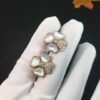 Van Cleef & Arpels VCARO5BZ00 Cosmos earrings medium model Rose gold Diamond Mother-of-pearl earrings 5