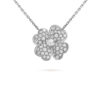 Van Cleef & Arpels VCARO64900 Cosmos medium model clip pendant White gold Diamond Necklace 2