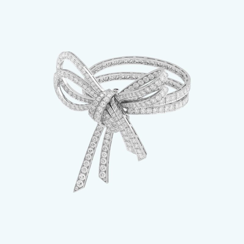 Van Cleef & Arpels Couture Noeud diamond bracelet white gold bracelet 1