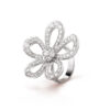 Van Cleef & Arpels VCARP05300 Flowerlace ring White gold Diamond 1