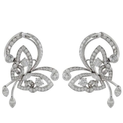 Van Cleef & Arpels Earrings Flying Butterfly diamond Earrings 1