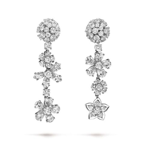 Van Cleef & Arpels VCARP05H00 Folie des Prés earrings White gold Diamond earrings 1