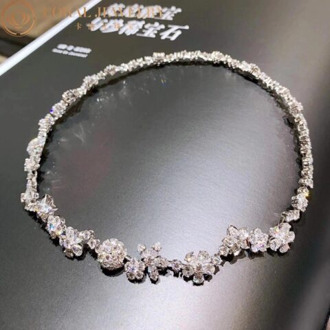 Van Cleef & Arpels VCARP05E00 Folie des Prés necklace White gold Diamond necklace 3
