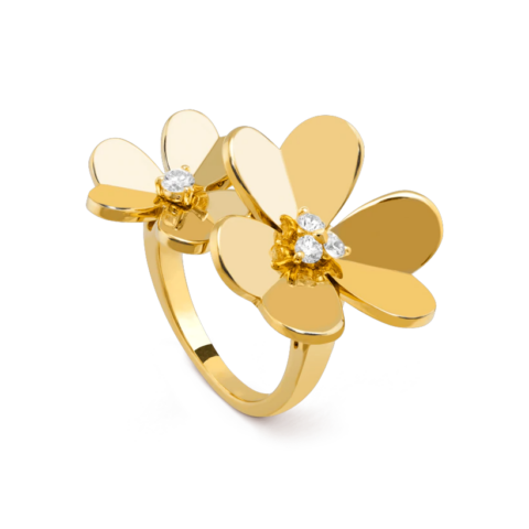 Van Cleef & Arpels VCARB67600 Frivole Between the Finger Ring Yellow gold Diamond Ring 1