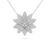 Van Cleef & Arpels VCARO6P70 Lotus clip pendant large model White gold Diamond Necklace 1