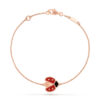 Van Cleef & Arpels VCARP7R100 Lucky Spring bracelet open wings ladybug Rose gold Carnelian Onyx bracelet 1