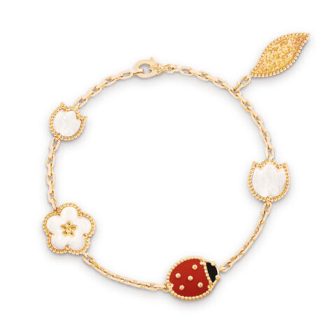 Van Cleef & Arpels Lucky Spring bracelet VCARP7RR00 5 motifs -Yellow Gold Edition bracelet 1