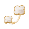 Van Cleef & Arpels VCARN05500 ring Magic Alhambra Between the Finger ring Yellow gold Mother-of-pearl ring 2 Van Cleef & Arpels VCARN05500 ring Magic Alhambra Between the Finger ring Yellow gold Mother-of-pearl ring 1