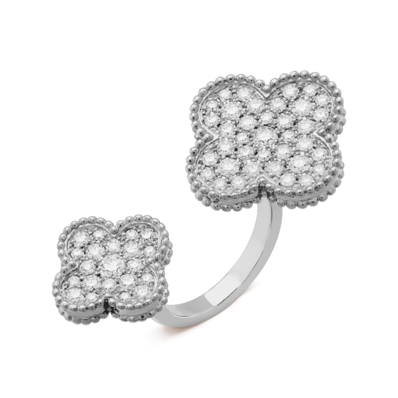 Van Cleef & Arpels VCARN9WT00 Magic Alhambra Between the Finger ring White gold Diamond ring 1