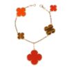 Van Cleef & Arpels VCARL62400 Bracelet Magic Alhambra Carnelian Tiger Eye 5 Motifs Magic Alhambra Bracelet 1