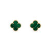 Van Cleef & Arpels VCARO3MH00 Magic Alhambra Earrings Yellow Gold Malachite Earrings 1
