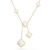 Van Cleef & Arpels VCARD79100 Magic Alhambra Necklace 6 Motifs Yellow gold Mother-of-pearl Necklace 1