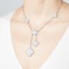 Van Cleef & Arpels VCARN9MP00 Magic Alhambra Necklace 6 Motifs White Gold Diamond Necklace 18