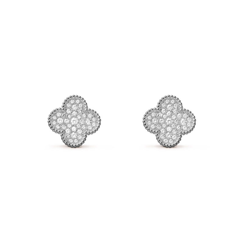Van Cleef & Arpels VCARN9ZR00 Magic Alhambra earrings White gold Diamond earrings 1