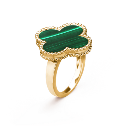 Van Cleef & Arpels VCARO3AV00 Magic Alhambra ring Yellow gold Malachite ring 1