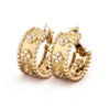 Van Cleef & Arpels VCARO3YE00 Perlée clovers hoop earrings Yellow gold Diamond 1
