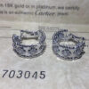 Van Cleef & Arpels VCARO2ML00 Perlée clovers hoop earrings White gold Diamond earrings 8