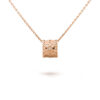 Van Cleef & Arpels VCARO2EE00 Perlée clovers pendant Rose gold Diamond Necklace 1