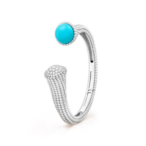 Van Cleef & Arpels VCARP27700 Perlée couleurs bracelet White gold Diamond Turquoise bracelet 1