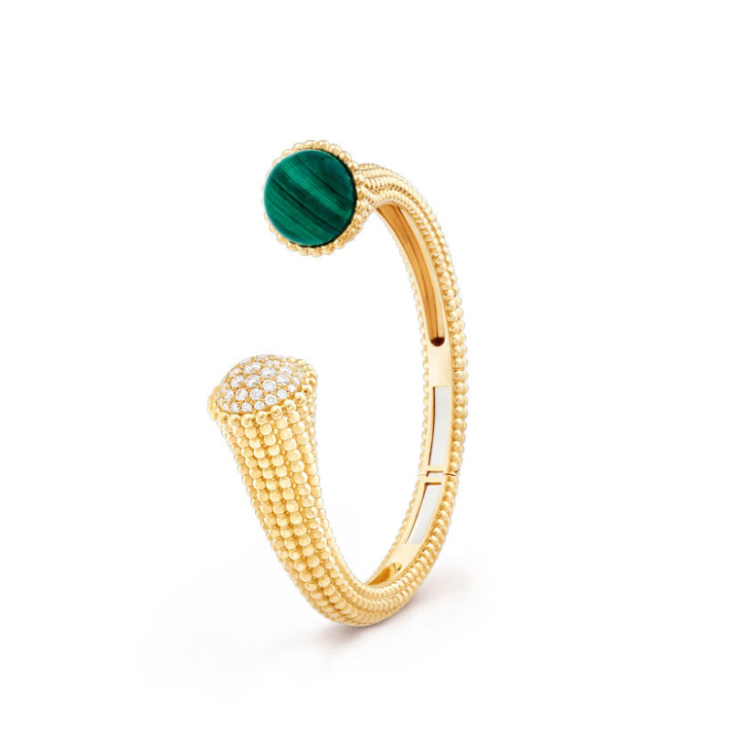 Van Cleef & Arpels VCARP27000 Perlée couleurs bracelet Diamond Malachite 1