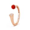 Van Cleef & Arpels VCARP27400 Perlée couleurs bracelet Rose gold Carnelian Diamond 1