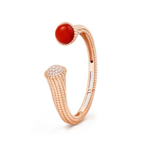 Van Cleef & Arpels VCARP27400 Perlée couleurs bracelet Rose gold Carnelian Diamond 1