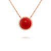 Van Cleef & Arpels VCARP4DO00 Perlée couleurs pendant Rose gold Carnelian Necklace 1