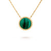 Van Cleef & Arpels VCARP4DM00 Perlée couleurs pendant Yellow gold Malachite Necklace 1