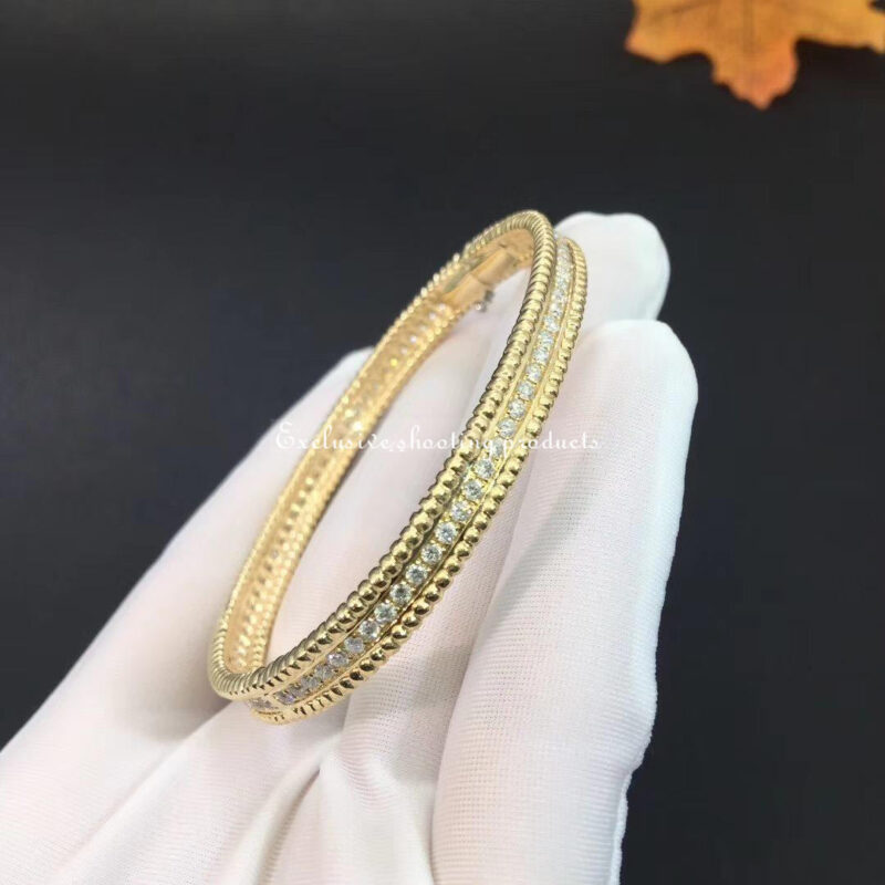 Van Cleef & Arpels VCARP27C00 Perlée diamonds bracelet 1 row Yellow gold Diamond 9