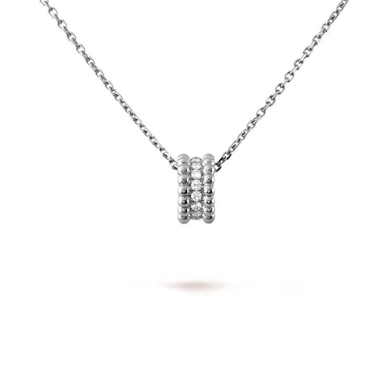 Van Cleef & Arpels VCARO25100 Perlée diamonds pendant White gold Necklace 1