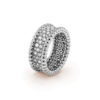 Van Cleef & Arpels VCARN9Q000 Perlée diamonds ring 3 rows White gold Diamond ring 1