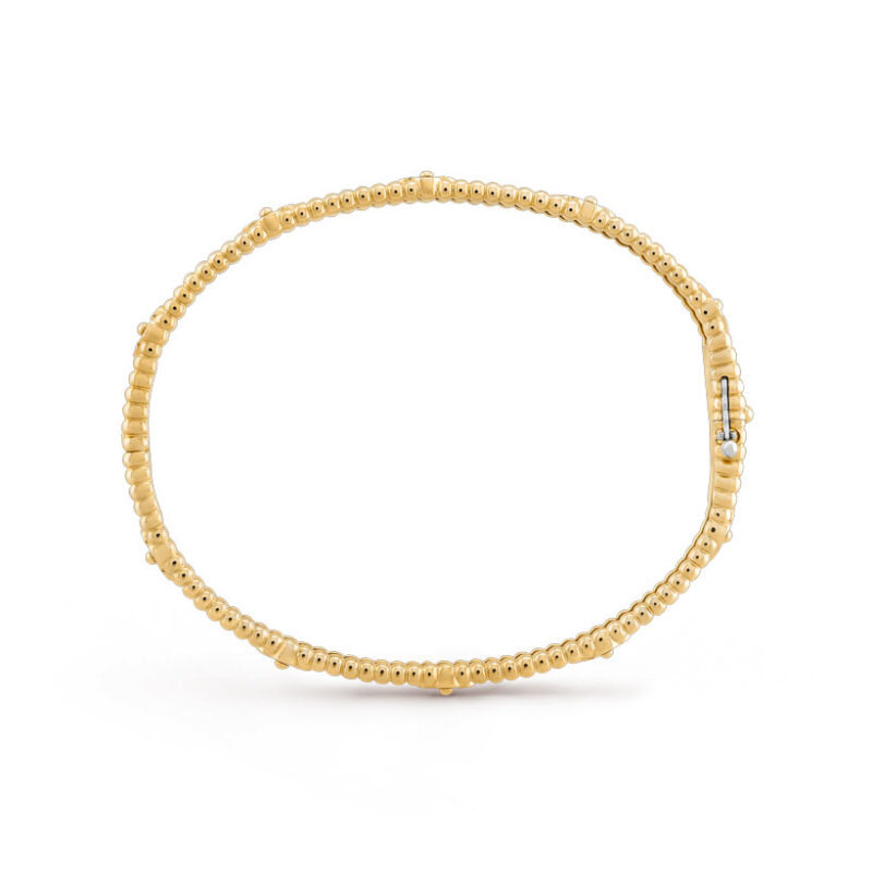 Van Cleef & Arpels VCARP6X700 Perlée sweet clovers bracelet Yellow gold Diamond bracelet 9