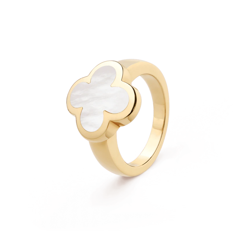 Van Cleef & Arpels VCARA35900 Pure Alhambra ring Yellow gold Mother-of-pearl ring 1