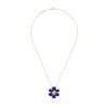 Van Cleef & Arpels VCARP7T200 Rose de Noël pendant mini model Yellow gold Diamond Lapis Lazuli 1