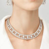 Van Cleef & Arpels VCARO3RI00 Snowflake Necklace Platinum Diamond Necklace 14