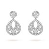Van Cleef & Arpels VCARO3RL00 Snowflake earrings large model Platinum Diamond earrings 1