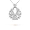 Van Cleef & Arpels VCARO3RO00 Snowflake pendant large model Platinum Diamond Necklace 1
