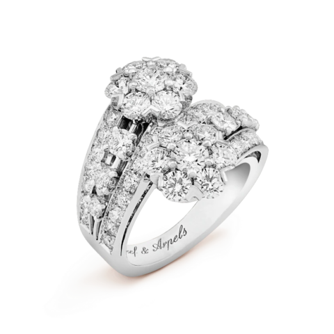 Van Cleef & Arpels VCARO3RG00 Snowflake ring Platinum Diamond ring 1