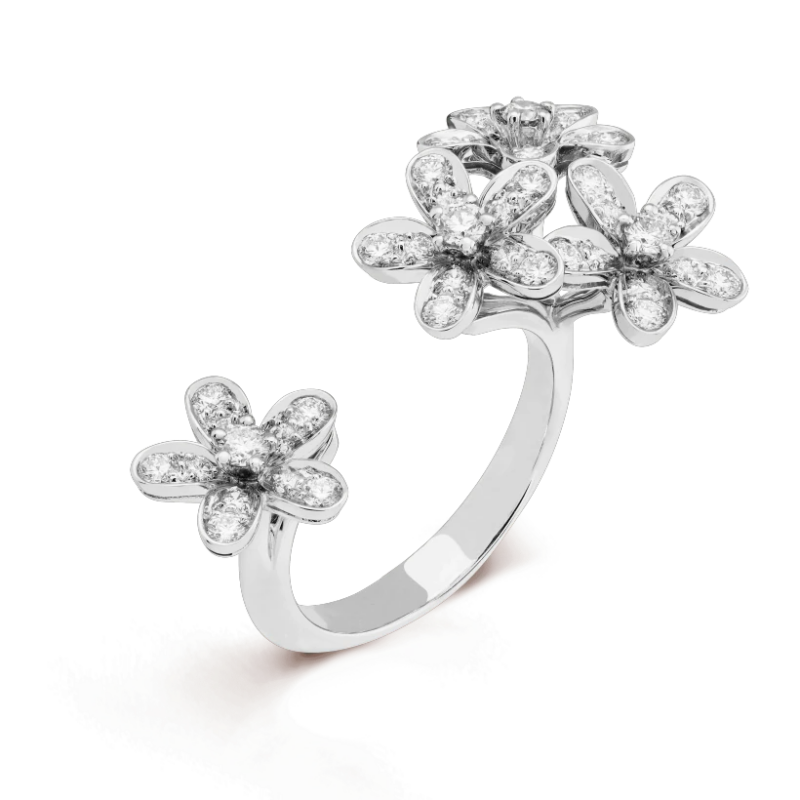 Van Cleef & Arpels VCARB14500 Socrate Between the Finger ring White gold Diamond ring 1