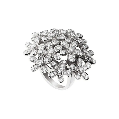 Van Cleef & Arpels Ring Socrate Bouquet Ring Diamond White Gold Ring 1