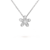 Van Cleef & Arpels VCARG44200 Socrate pendant 1 flower White gold Diamond Necklace 1