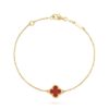 Van Cleef & Arpels VCARN59K00 Sweet Alhambra bracelet Yellow gold Carnelian Customized Edition bracelet 1