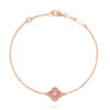 Van Cleef & Arpels Sweet Alhambra bracelet Rose gold Rhodonite DIY Jewelry Bracelet 1