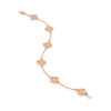 Van Cleef & Arpels VCARO8DD00 Sweet Alhambra bracelet 6 motifs Rose gold bracelet 1