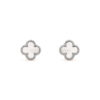 Van Cleef & Arpels VCARG12000 Sweet Alhambra earstuds White gold Mother-of-pearl Earrings 1