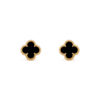 Van Cleef & Arpels VCARA44900 Sweet Alhambra earstuds Yellow gold Onyx Earrings 1
